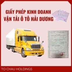 Giấy Phép Kinh Doanh Vận Tải Ô Tô Hải Dương