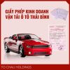 Giấy Phép Kinh Doanh Vận Tải Ô Tô Thái Bình
