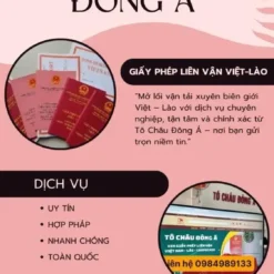 DỊCH VỤ LÀM GIẤY PHÉP LIÊN VẬN VIỆT-LÀO Ở ĐIỆN BIÊN