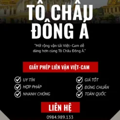 LÀM GIẤY PHÉP LIÊN VẬN VIỆT-CAM Ở CẦN THƠ