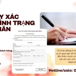 Dịch vụ xin giấy xác nhận tình trạng độc thân tại Đồng Nai nhanh chóng