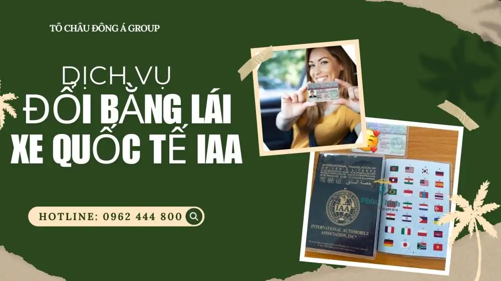 ĐỔI BẰNG LÁI XE QUỐC TẾ IAA uy tín