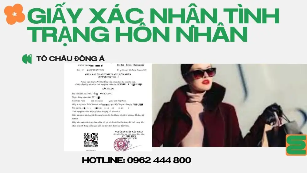 giấy xác nhận tình trạng hôn nhân