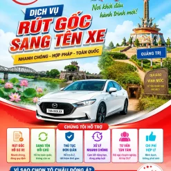 DỊCH VỤ RÚT GỐC, SANG TÊN XE Ở QUẢNG TRỊ