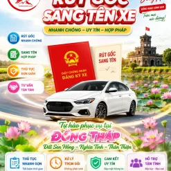 DỊCH VỤ RÚT GỐC, SANG TÊN XE Ở ĐỒNG THÁP