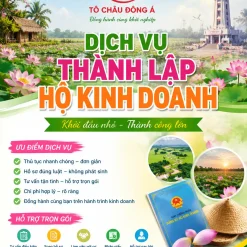 DỊCH VỤ THÀNH LẬP HỘ KINH DOANH Ở ĐỒNG THÁP