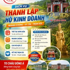 DỊCH VỤ THÀNH LẬP HỘ KINH DOANH Ở PHÚ THỌ