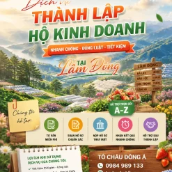 DỊCH VỤ THÀNH LẬP HỘ KINH DOANH Ở LÂM ĐỒNG