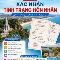 GIẤY XÁC NHẬN ĐỘC THÂN GIÁ TỐT Ở HÀ TĨNH