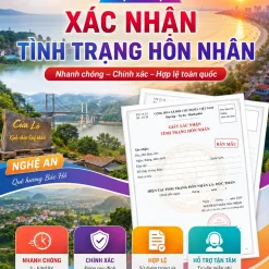 GIẤY XÁC NHẬN ĐỘC THÂN UY TÍN Ở NGHỆ AN