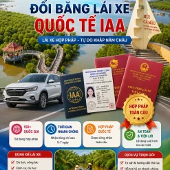 ĐỔI BẰNG LÁI XE QUỐC TẾ IAA Ở CÀ MAU