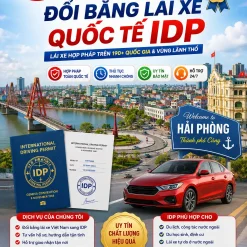 ĐỔI BẰNG LÁI XE QUỐC TẾ IDP UY TÍN Ở HẢI PHÒNG