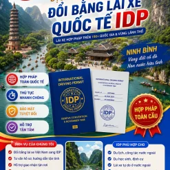 ĐỔI BẰNG LÁI XE QUỐC TẾ IDP NHANH Ở NINH BÌNH
