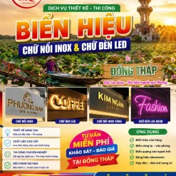 LÀM BIỂN HIỆU VÀ BẢNG HIỆU GIÁ RẺ Ở ĐỒNG THÁP