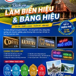 LÀM BIỂN HIỆU GIÁ TỐT Ở GIA LAI