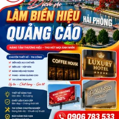 DỊCH VỤ LÀM BIỂN HIỆU QUẢNG CÁO Ở HẢI PHÒNG