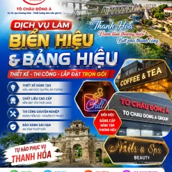 DỊCH VỤ LÀM BIỂN HIỆU GIÁ RẺ Ở THANH HÓA
