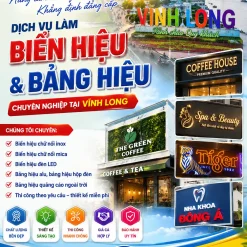 LÀM BIỂN HIỆU VÀ BẢNG HIỆU GIÁ RẺ Ở VĨNH LONG
