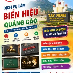 LÀM BIỂN HIỆU QUẢNG CÁO GIÁ RẺ Ở TÂY NINH