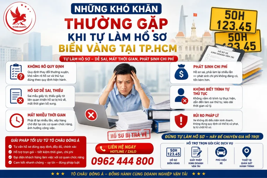 Bộ hồ sơ biển vàng chuẩn pháp lý tại TP.Hồ Chí Minh
