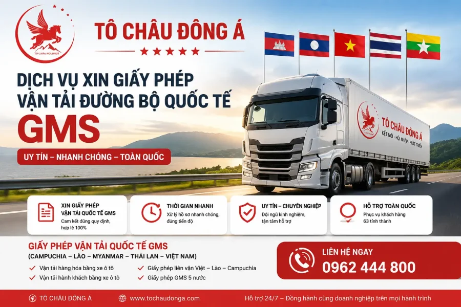 Dịch Vụ Xin Giấy Phép Kinh Doanh Vận Tải Quốc Tế GMS Uy Tín Tại Hà Nội