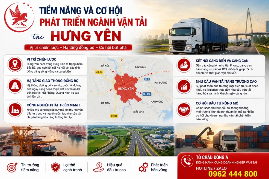 Dịch Vụ Thành Lập Công Ty Vận Tải Trọn Gói Tại Hưng Yên